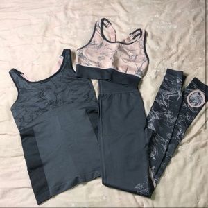 Fabletics 3pc seamless outfit